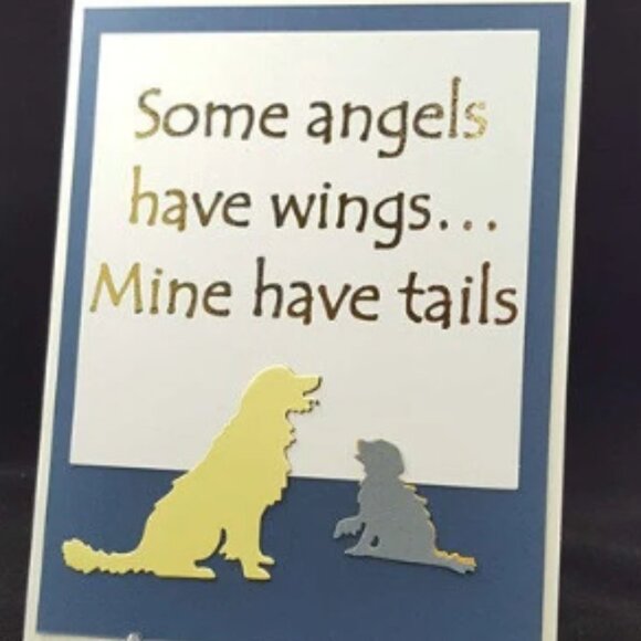 Some angels have wings... Mine have tails - Pet Note Card w/Envelope - Picture 3 of 4
